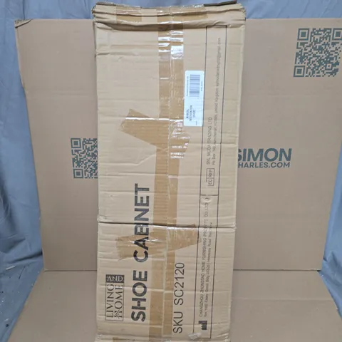 BOXED LIVING AND HOME SHOE CABINET