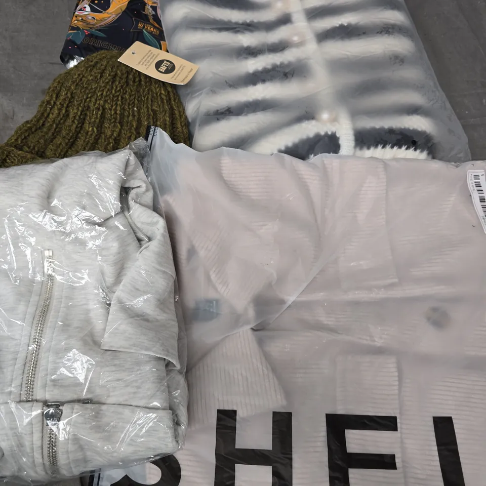 APPROXIMATELY 45 ASSORTED CLOTHING ITEMS IN VARIOUS SIZES, STYLES & COLOURS TO INCLUDE BRANDS SUCH AS F&F, SHEIN, ON THAT ASS, ETC - COLLECTION ONLY