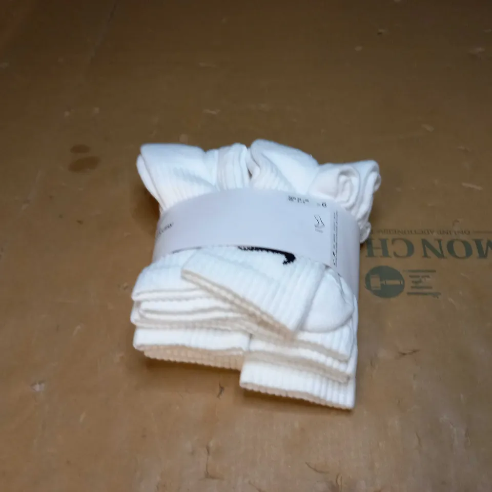 NIKE COTTON SOCKS X6 SIZE S