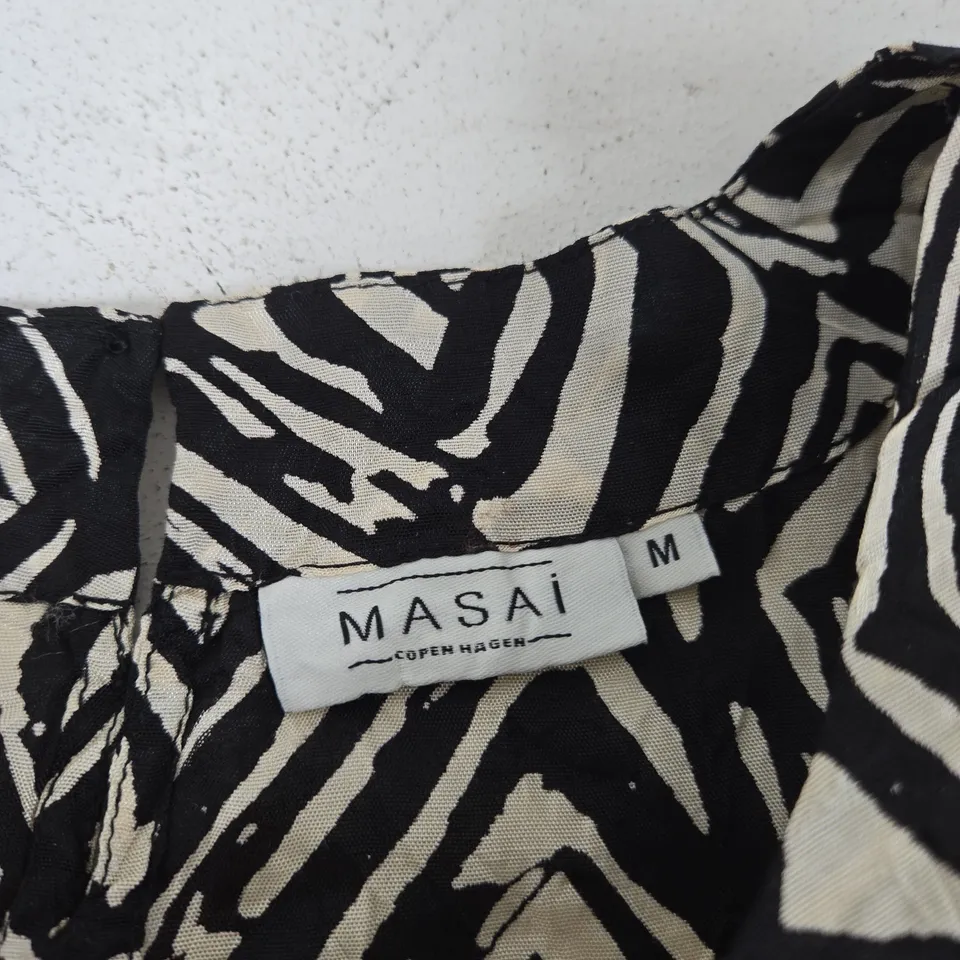 MASAI COPENHAGEN ZEBRA PRINT OVERSIZED TOP MEDIUM