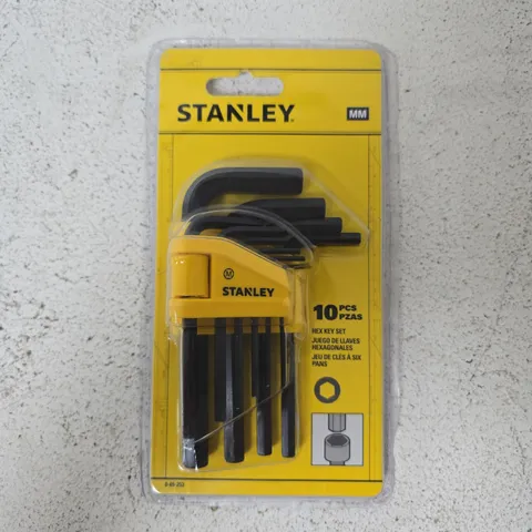 STANLEY 10PCS HEX KEY SET