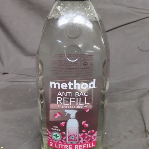 METHOD ANTI-BAC REFILL PURPOSE CLEANER – WILD RHUBARB, 2 LITRE