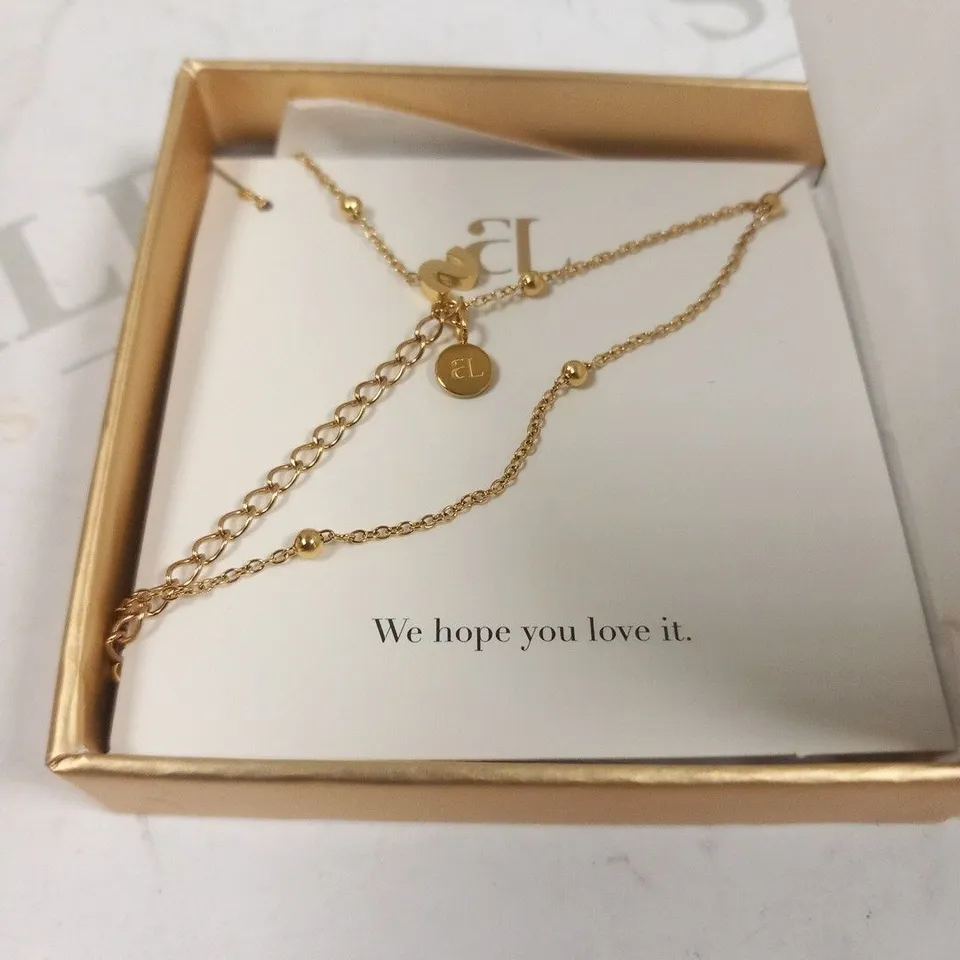 BOXED ABBOTT LYON MINI SPHERE LETTER NECKLACE