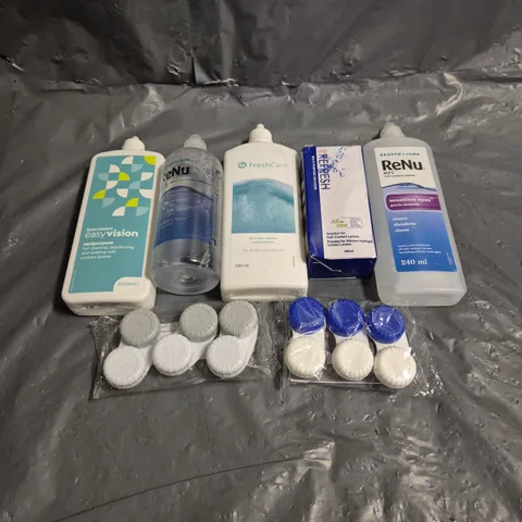 APPROXIMATELY 20 ASSORTED CONTACT LENS SOLUTIONS - COLLECTION ONLY