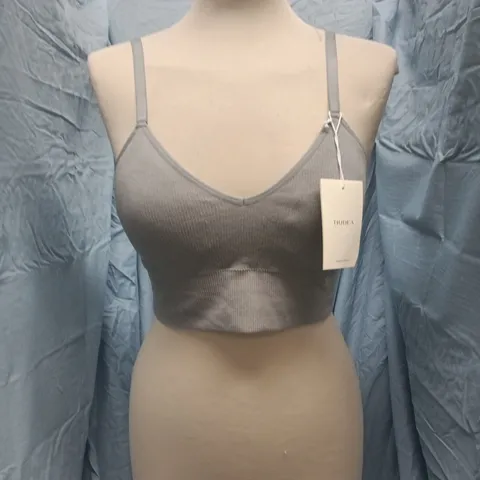 NUDEA TENCEL SEAMLESS - THE SEAMLESS BRALETTE IN STORM GREY SIZE XL