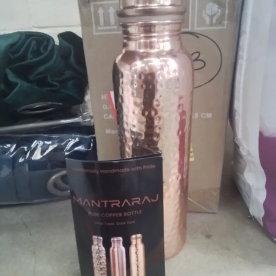 BOXED BELFRY KITCHEN 100% PURE COPPER WATER BOTTLE