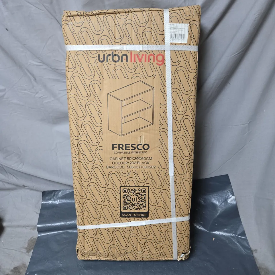 URBAN LIVING FRESCO CABINET – BLACK, 60 X 30 X 60 CM - BOXED 