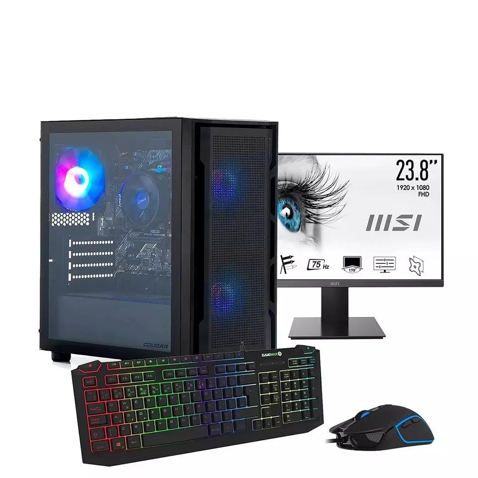 STORMFORCE UNIFACE GAMING DESKTOP BUNDLE - GEFORCE RTX 3050 - AMD RYZEN 5 - 16GB RAM 1TB SSD - BLACK