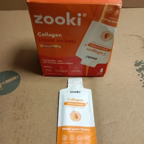 BOX OF APPROXIMATELY 25 SACHETS OF ZOOKI LIQUID COLLAGEN SACHETS