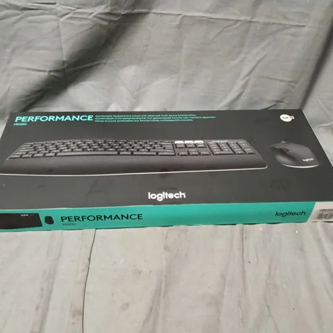 BOX OF APPROXIMATELY 8 LOGITECH PERFORMANCE MK850 KEYBOARD AND MOUSE COMBO, NON UK VERSION (TURKEY)