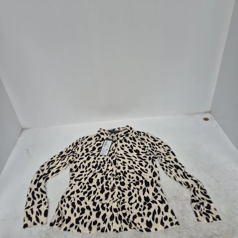 SOSANDAR LEOPARD PRINT SHIRT – UK 14