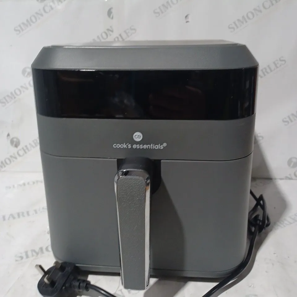 COOK'S ESSENTIALS 5.8L AIR FRYER IN SLATE GREY