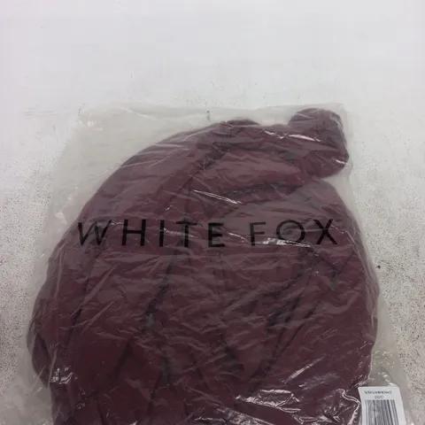 WHITE FOX SAY WHAT YOU FEEL BURGUNDY HALTER MAXI DRESS – XS