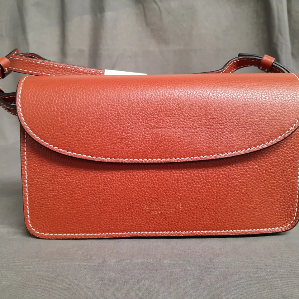 C.NICOL ORANGE OVER SHOULDER CLUTCH BAG