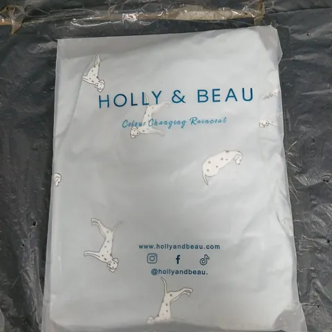 BAGGED HOLLY AND BEAU DALMATIAN RAINCOAT - SIZE XS - COLOUR CHANGING