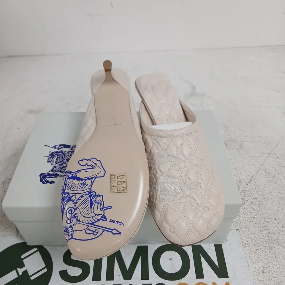 BURBERRY QUILTED LEATHER MULE - WOMEN'S, EU 40 (UK 7)