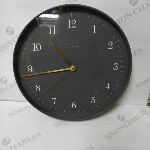 JONES CLOCKS MAG ANALOGUE WALL CLOCK, 35CM, GREY