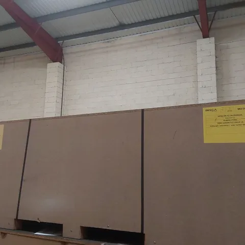 PALLET CONTAINING COMMERCIAL DISPLAY UNIT PARTS
