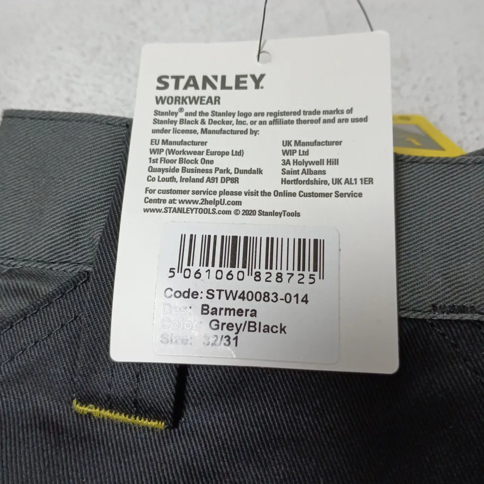 STANLEY WORKWEAR TROUSERS W32 L31