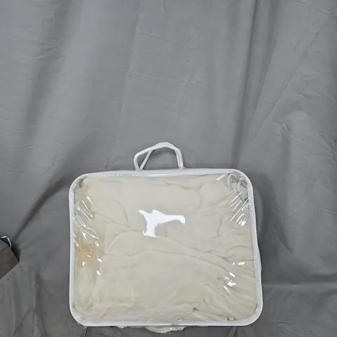 COZEE HOME LUXURY RUCHED FAUX FUR AND VELVETSOFT HEATED THROW