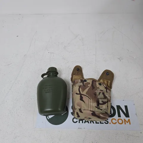 KOMBAT UK CANTEEN WITH CAMOUFLAGE POUCH 