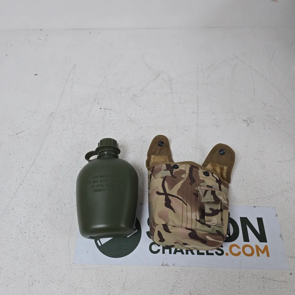 KOMBAT UK CANTEEN WITH CAMOUFLAGE POUCH 