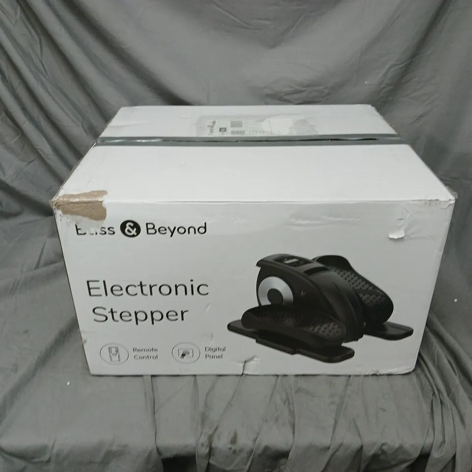 BOXED BLISS & BEYOND ELECTRONIC STEPPER IN BLACK
