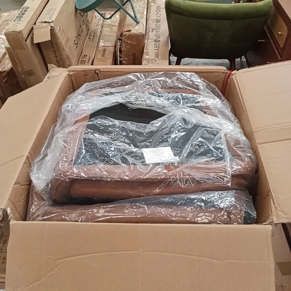 BOXED BAR STOOLS (SET OF 2) - BROWN (1 BOX)