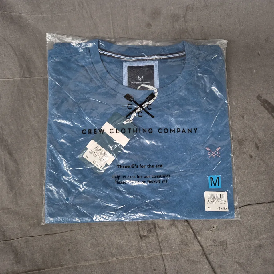 CREW CLOTHING COMPANY CREW CLASSIC TEE - DARK BLUE, MEN'S SIZE M (MWE001)