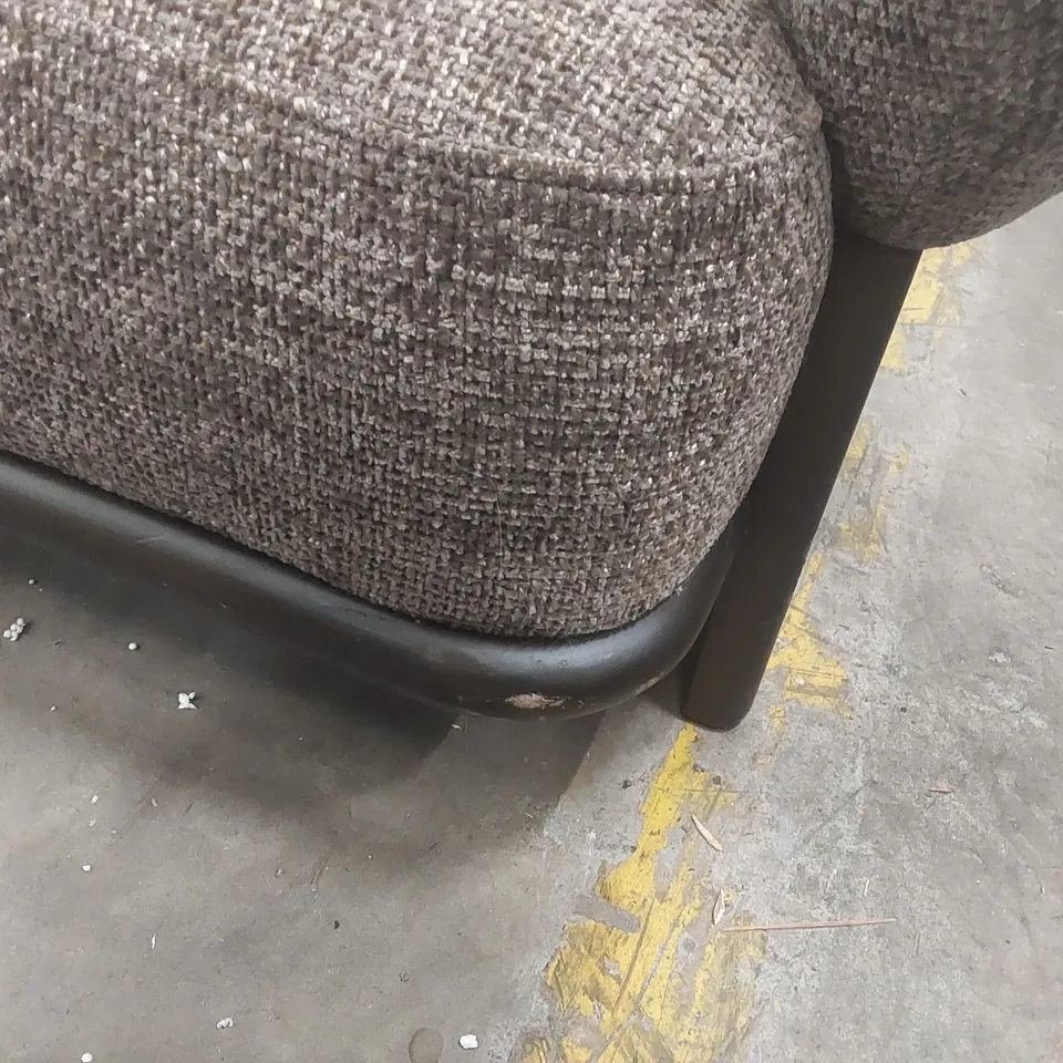 QUALITY DANETTI FLORENCE MOCHA CHUNKY WEAVE 3 SEATER SOFA