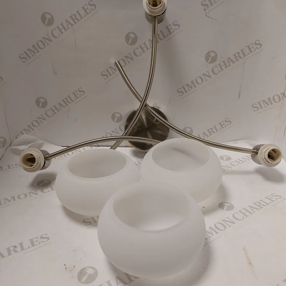 JOHN LEWIS ELIO 3 LIGHT CEILING LIGHT 