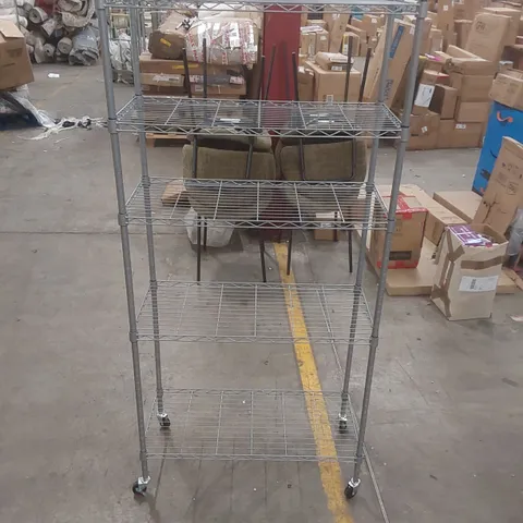 ELLASYN 76CM W POWDER COATED STEEL SHELVING UNIT