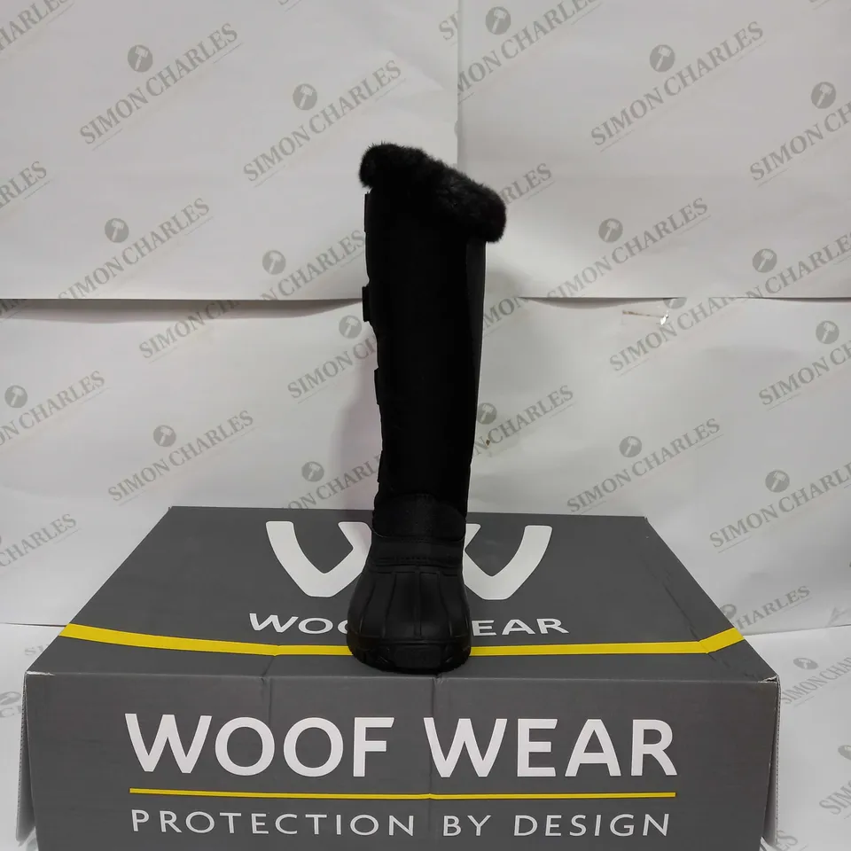 WOLF WEAR LONG YARD BOOT IN BLACK - UK 5 