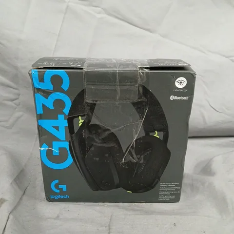 BOXED LOGITECH G435 LIGHTSPEED BLUETOOTH WIRELESS GAMING HEADSET, FOR PC, PS4, PS5, NINTENDO SWITCH IN BLACK