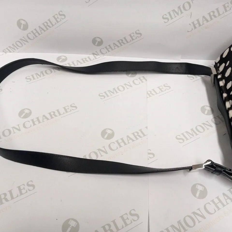 GIVENCHY PANDORA SHOULDER PONY STYLE WHITE SPOT BAG