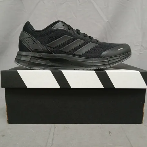 BOXED PAIR OF ADIDAS DURAMO X SHOES IN BLACK SIZE UK 7