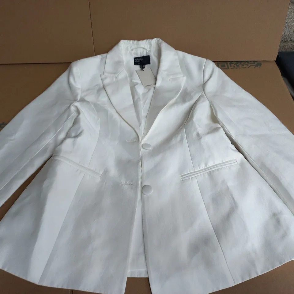 NOBODY'S CHILD WHITE BLAZER – UK 12 (EU 40, US 8) – BRIDAL VALERIA BLAZER