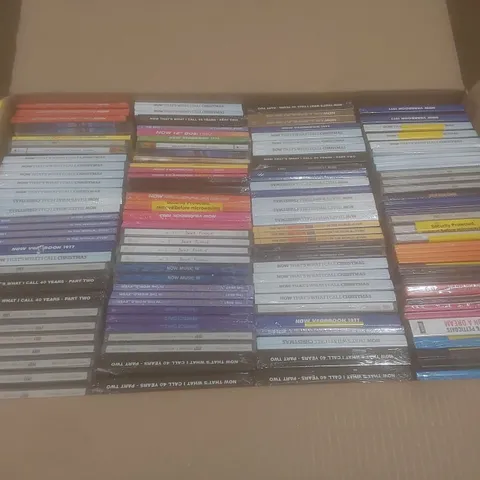 BOX OF APPROX 100 BRAND NEW MUSIC CDS TO INCLUDE;