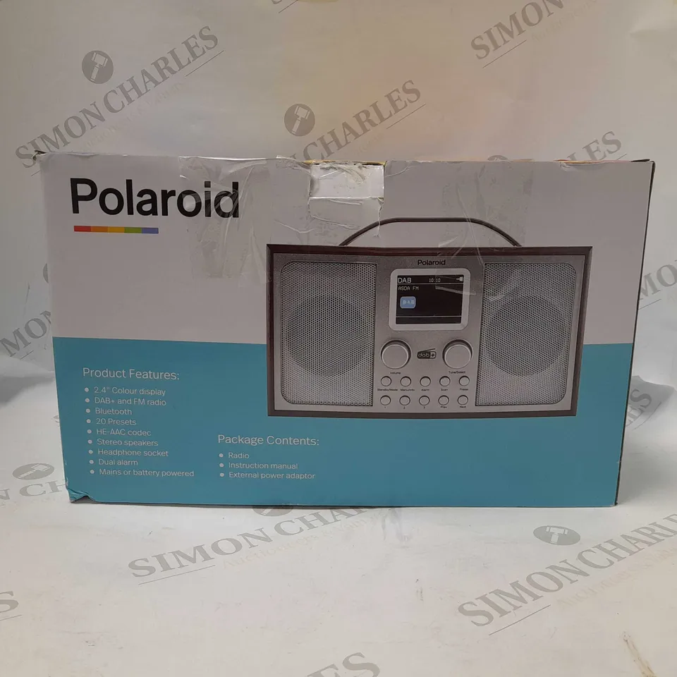 POLAROID BLUETOOTH DAB & FM RADIO