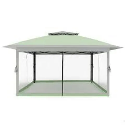 BOXED CANOPY, 360X360CM - BLUE/GREY (1 BOX)