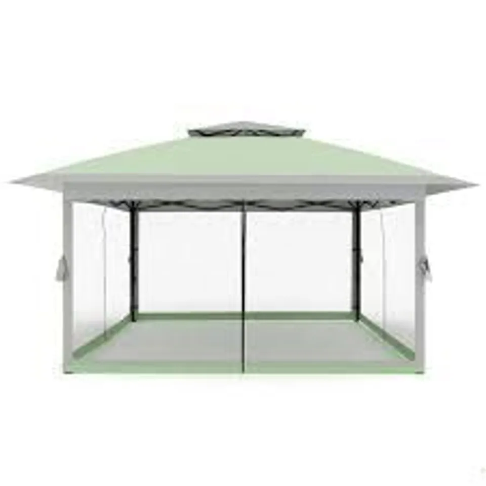 BOXED CANOPY, 360X360CM - BLUE/GREY (1 BOX)