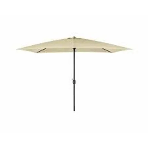 BOXED CHARLES BENTLEY RECTANGULAR GARDEN PARASOL 3M X 2M - BEIGE (1 BOX)