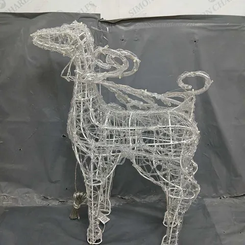 OUTDOOR SPUN ACRYLIC STANDING REINDEER