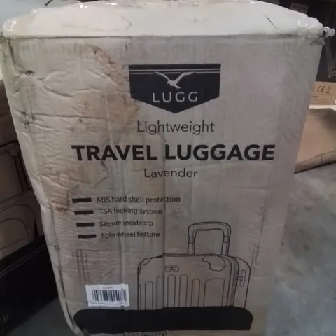 BOXED LUGG LIGHTWEIGHT TRAVEL LUGGAGE HARD SHELL CASE -LAVENDER-