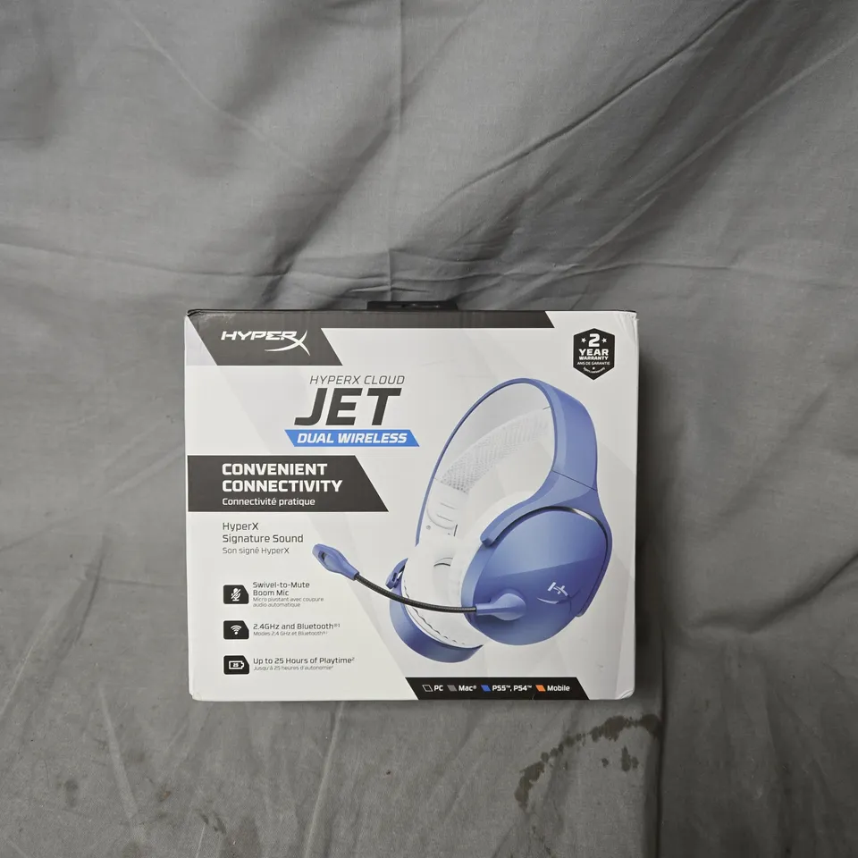 HYPERX JET DUAL WIRELESS HEADSET – BLUE