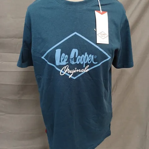 LEE COOPER VINTAGE BLUE T-SHIRT - SMALL