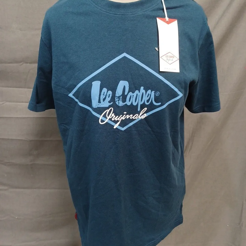 LEE COOPER VINTAGE BLUE T-SHIRT - SMALL