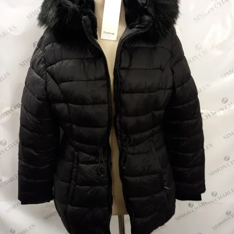 FIRETRAP WOMENS BLACK PADDED COAT - UK 12