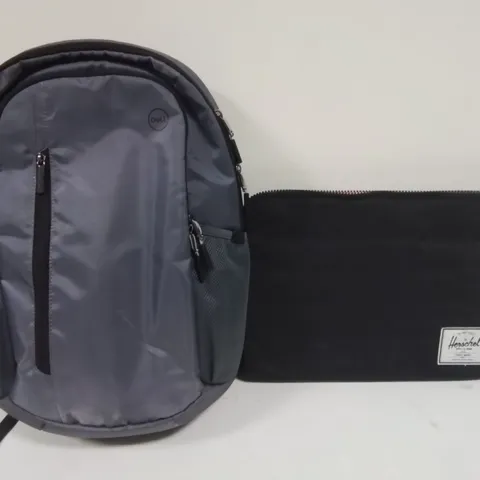 LOT OF 2 LAPTOP BAGS INCLUDES HERS CHELWORTH POUCH AND DELL BACKPACK