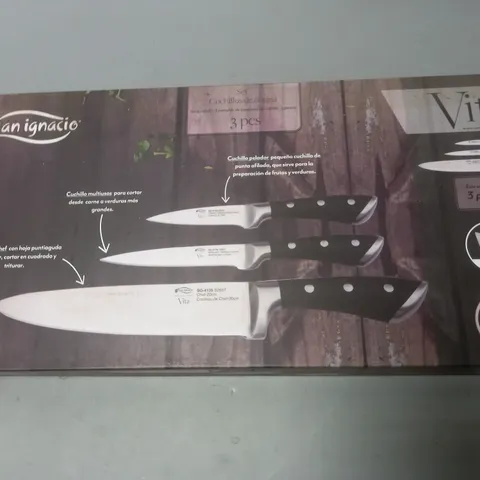BOXED SAN IGNACIO VITA 3-PIECE KNIFE SET